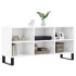 Mueble de TV madera de ingeniería blanco brillo 103,5x30x50