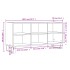 Mueble de TV madera de ingeniería blanco brillo 103,5x30x50