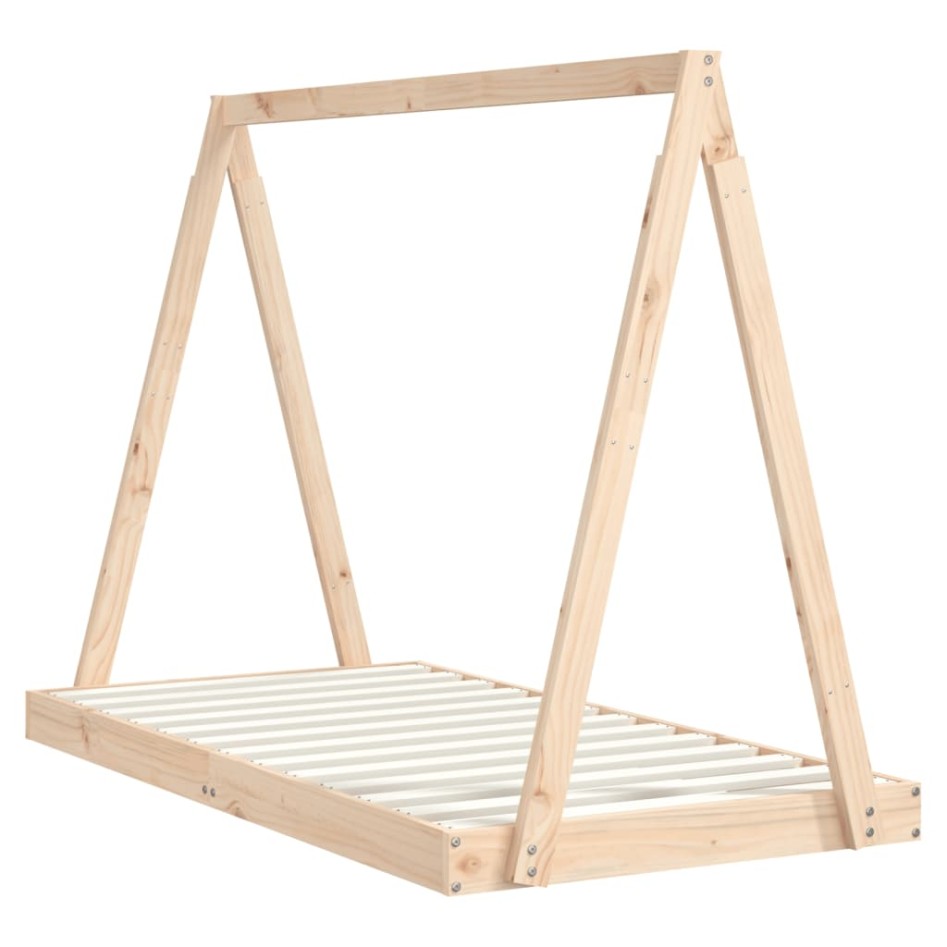 Estructura de cama para niños madera maciza de pino 80x160
