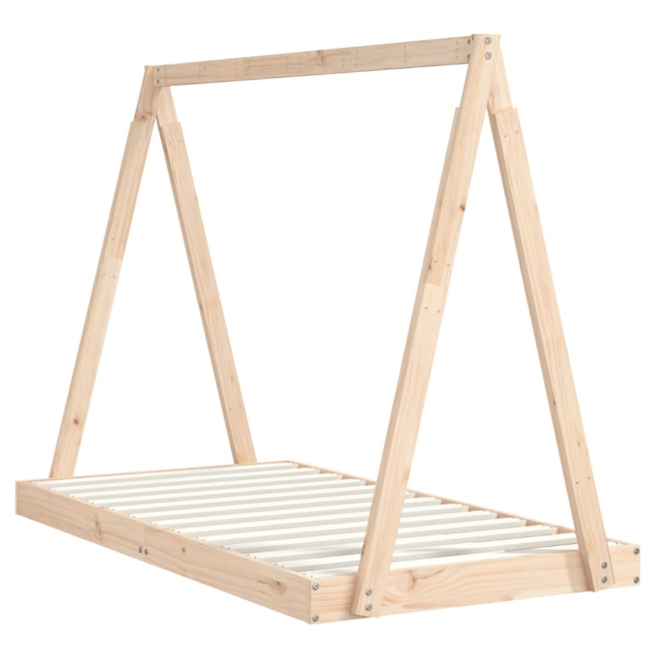 Estructura de cama para niños madera maciza de pino 80x160