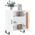 Aparador de madera contrachapada blanco brillante 69,5x34x90