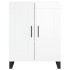Aparador de madera contrachapada blanco brillante 69,5x34x90