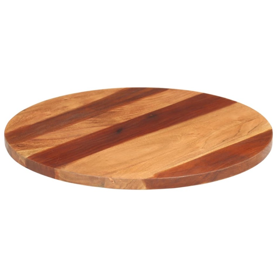 Tablero de mesa redonda madera maciza de acacia 25-27 mm 60