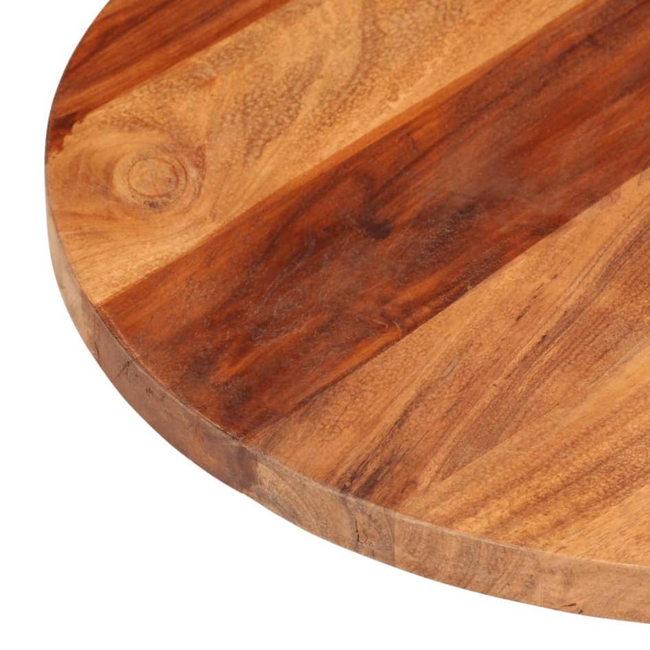 Tablero de mesa redonda madera maciza de acacia 25-27 mm 60