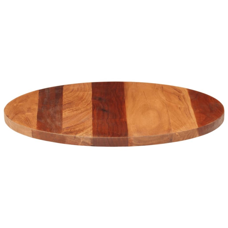 Tablero de mesa redonda madera maciza de acacia 25-27 mm 60