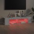 Mueble de TV con luces LED gris Sonoma 135x39x30