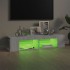 Mueble de TV con luces LED gris Sonoma 135x39x30