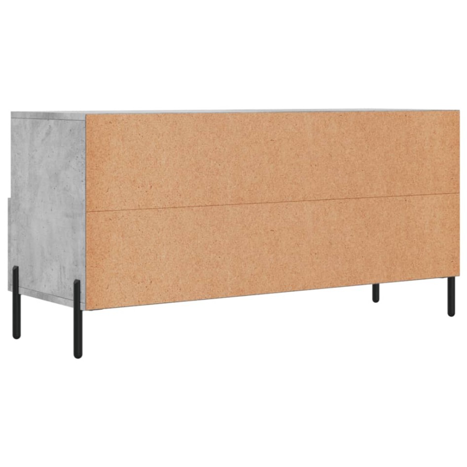 Mueble de TV madera de ingeniería gris hormigón 102x36x50