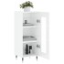 Aparador de madera contrachapada blanco brillante 34,5x34x90