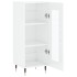 Aparador de madera contrachapada blanco brillante 34,5x34x90