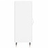 Aparador de madera contrachapada blanco brillante 34,5x34x90
