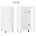 Aparador de madera contrachapada blanco brillante 34,5x34x90