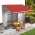 Toldo de lona naranja y marrón 500x300
