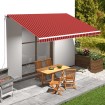 Toldo de lona naranja y marrón 500x300 cm