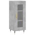 Aparador de madera contrachapada gris hormigón 34,5x34x90