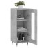 Aparador de madera contrachapada gris hormigón 34,5x34x90