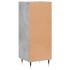 Aparador de madera contrachapada gris hormigón 34,5x34x90