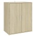 Mueble zapatero madera de ingeniería roble Sonoma 60x35x70