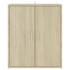 Mueble zapatero madera de ingeniería roble Sonoma 60x35x70