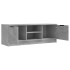Mueble de TV madera contrachapada gris hormigón 102x35x36,5