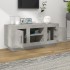 Mueble de TV madera contrachapada gris hormigón 102x35x45