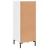 Aparador de madera contrachapada blanco brillante 34,5x34x90