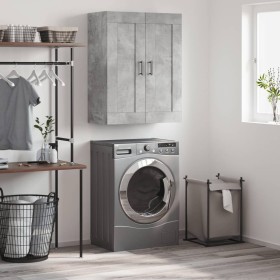 Armario de pared madera ingeniería gris hormigón 69,5x34x90