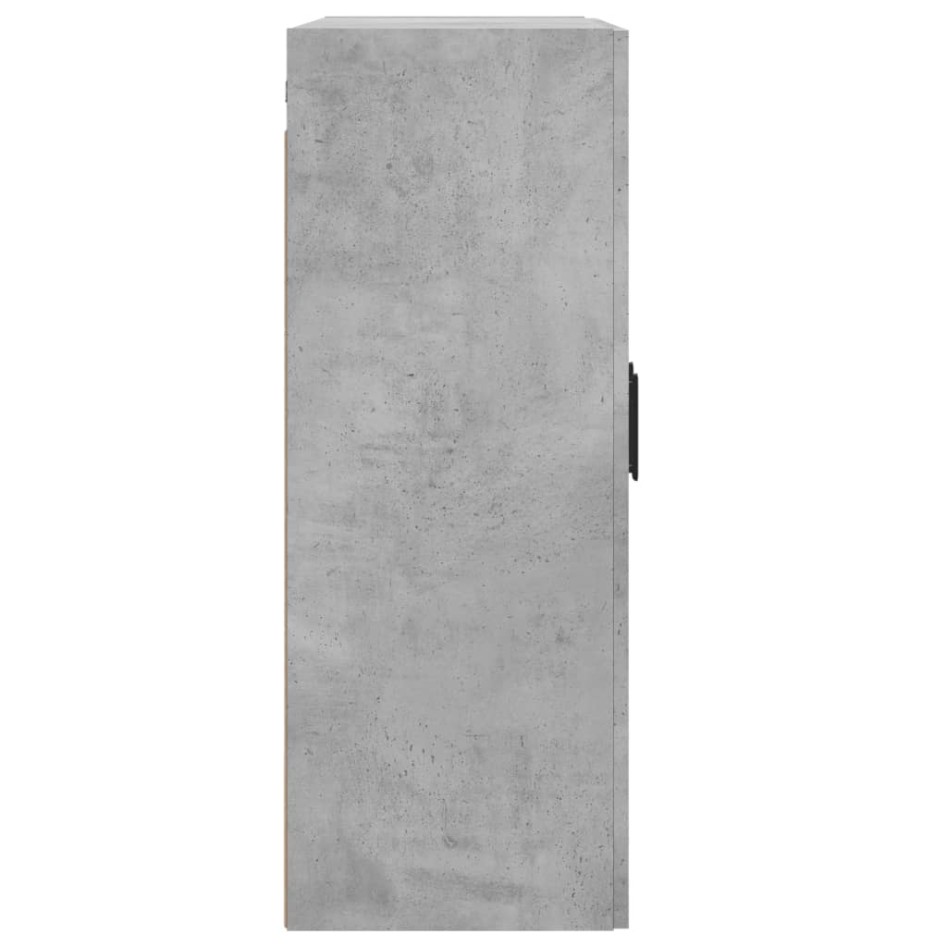 Armario de pared madera ingeniería gris hormigón 69,5x34x90