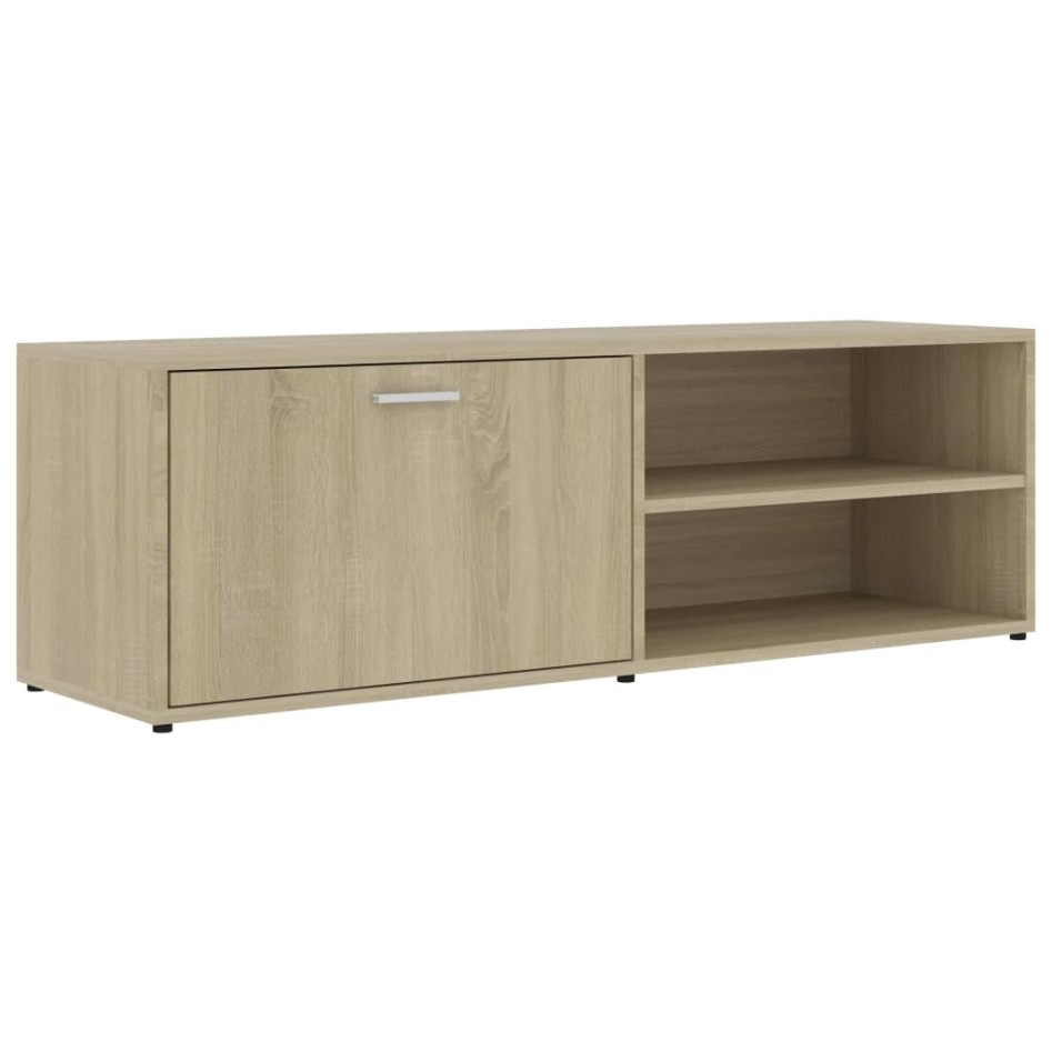 Mueble de TV madera contrachapada color roble 120x34x37