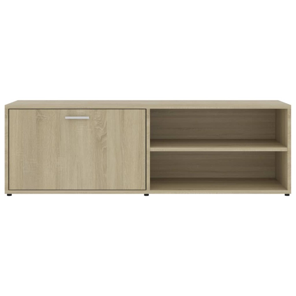 Mueble de TV madera contrachapada color roble 120x34x37