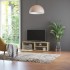 Mueble de TV madera contrachapada color roble 120x34x37