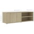 Mueble de TV madera contrachapada color roble 120x34x37