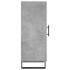 Aparador de madera contrachapada gris hormigón 34,5x34x90