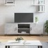 Mueble de TV madera de ingeniería gris hormigón 150x30x50