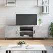 Mueble de TV madera de ingeniería gris hormigón 150x30x50 cm