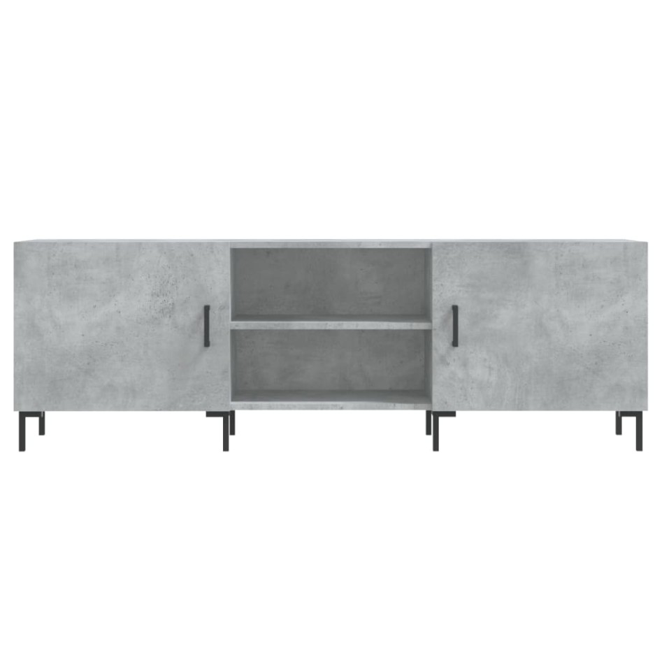 Mueble de TV madera de ingeniería gris hormigón 150x30x50