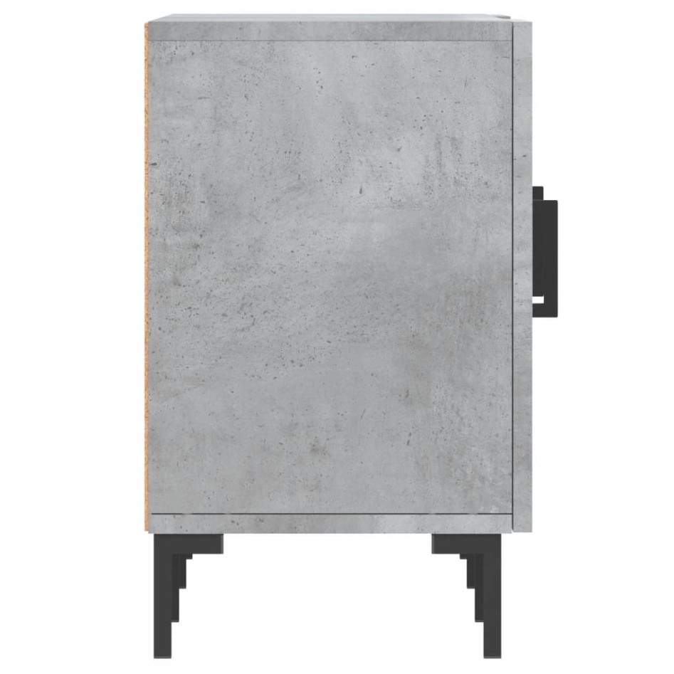 Mueble de TV madera de ingeniería gris hormigón 150x30x50