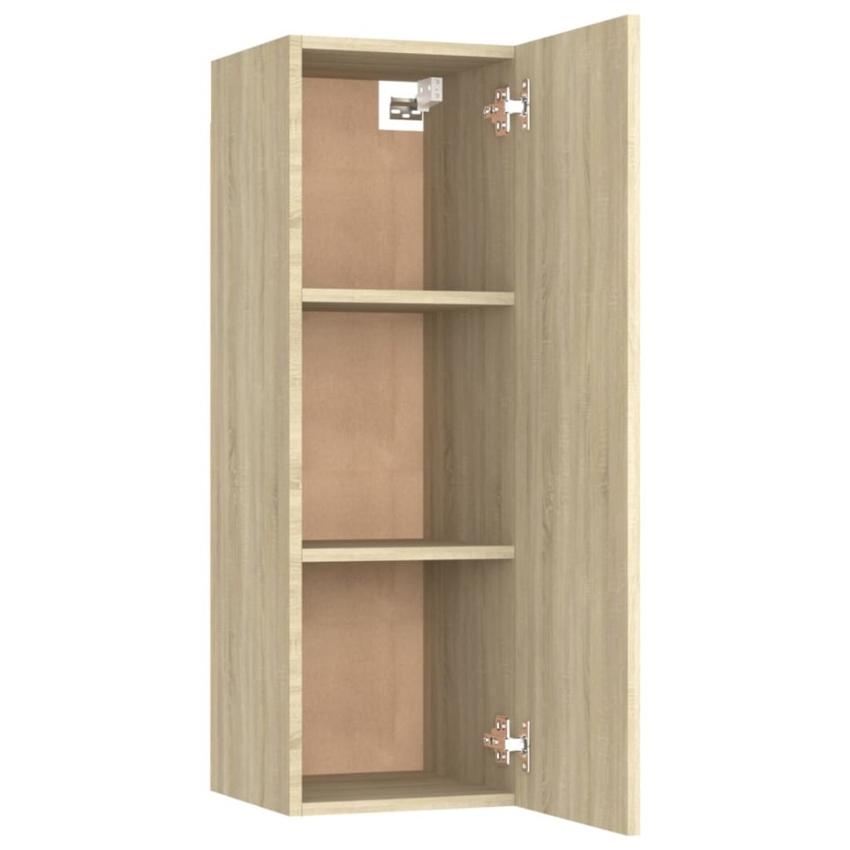 Muebles de TV 2 uds madera contrachapada roble 30,5x30x90