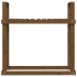 Leñero de madera maciza pino marrón miel 110x35x108,5