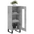 Aparador de madera contrachapada gris hormigón 34,5x34x90