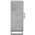 Aparador de madera contrachapada gris hormigón 34,5x34x90