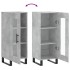 Aparador de madera contrachapada gris hormigón 34,5x34x90