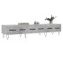 Mueble para TV madera de ingeniería gris hormigón 150x36x30