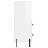 Aparador de madera contrachapada blanco brillante 34,5x34x90