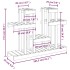 Soporte para plantas madera maciza pino miel 104,5x25x77,5