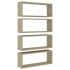 Estante cubo pared 4 uds contrachapado roble Sonoma 60x15x23