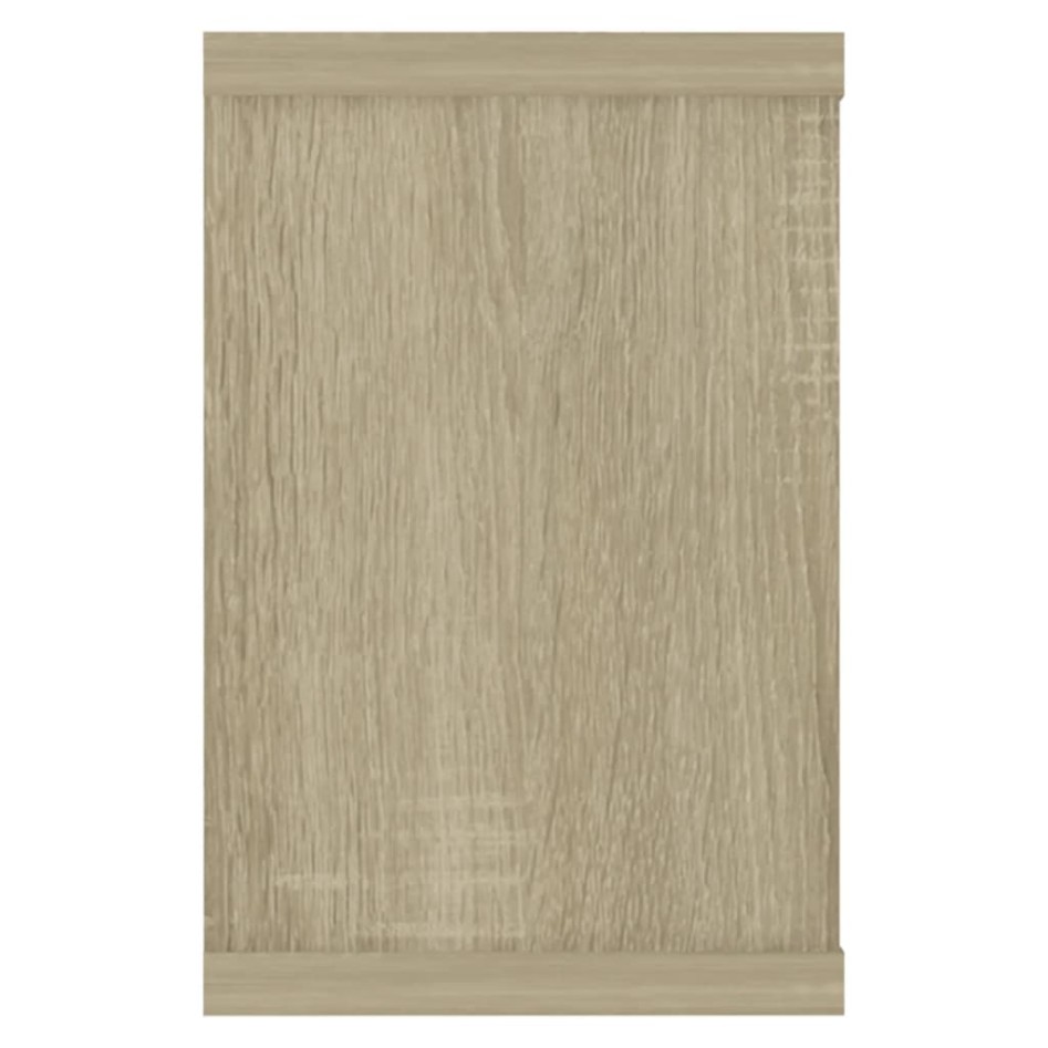 Estante cubo pared 4 uds contrachapado roble Sonoma 60x15x23