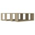 Estante cubo pared 4 uds contrachapado roble Sonoma 60x15x23