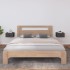 Mesita de noche de pared 2 uds gris 40x29,5x22
