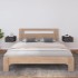 Mesita de noche de pared 2 uds gris 40x29,5x22